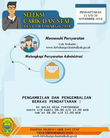 PENGISIAN PAMONG DAN STAF DESA TIRTOHARGO 2018